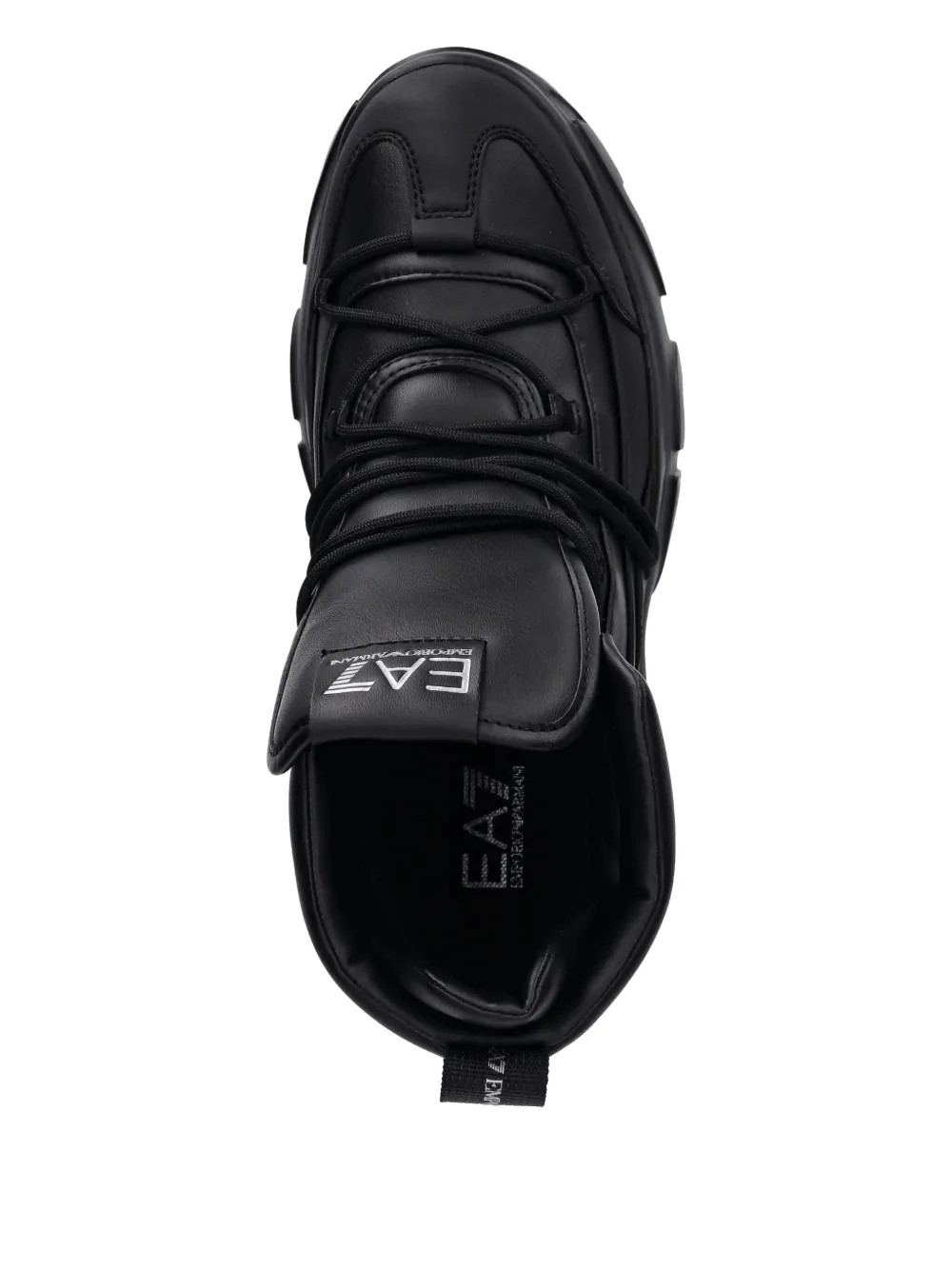 Ea7 Lace-up Ankle Boots In Black