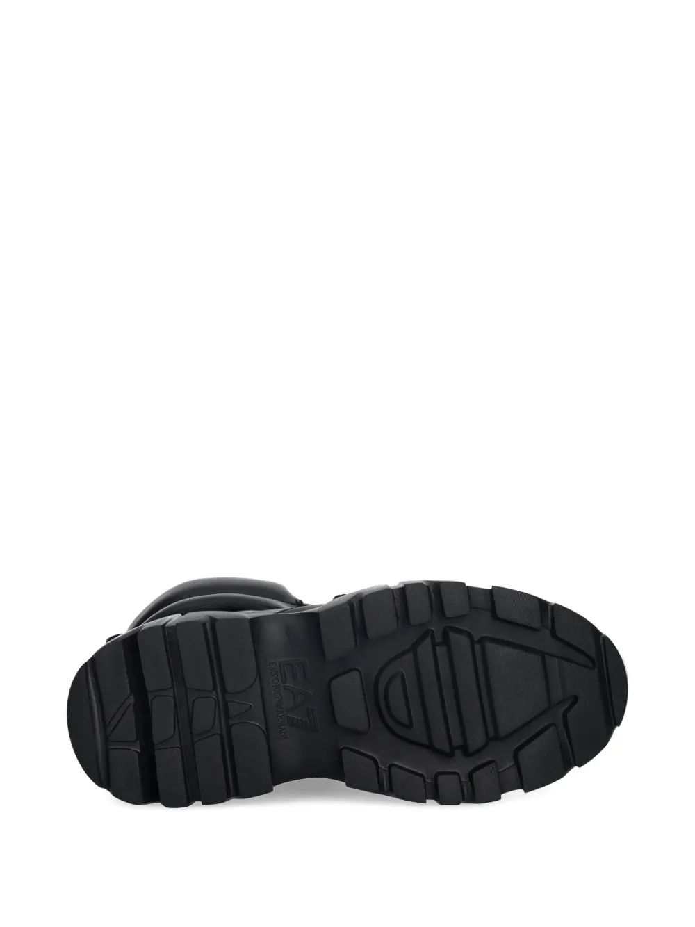 Ea7 Lace-up Ankle Boots In Black