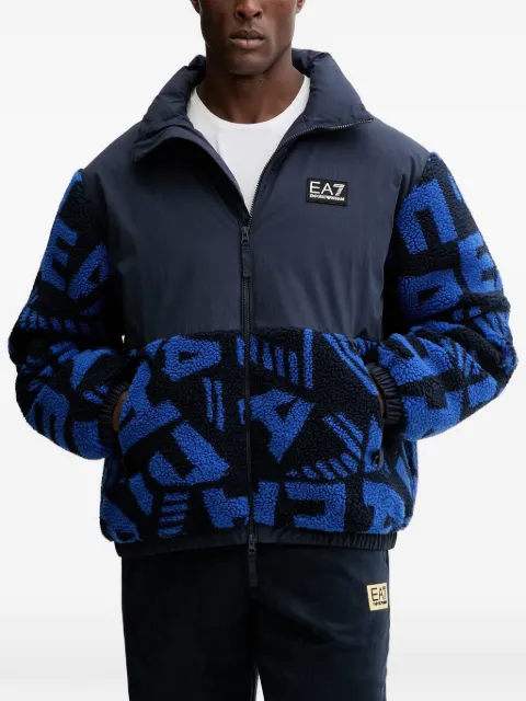 Ea7 Emporio Armani logo-patch jacket
