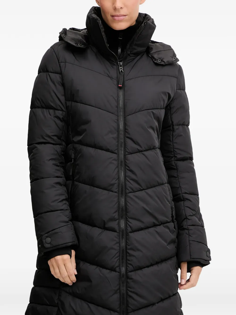 BOGNER FIRE+ICE Aenny gewatteerde jas met capuchon Zwart