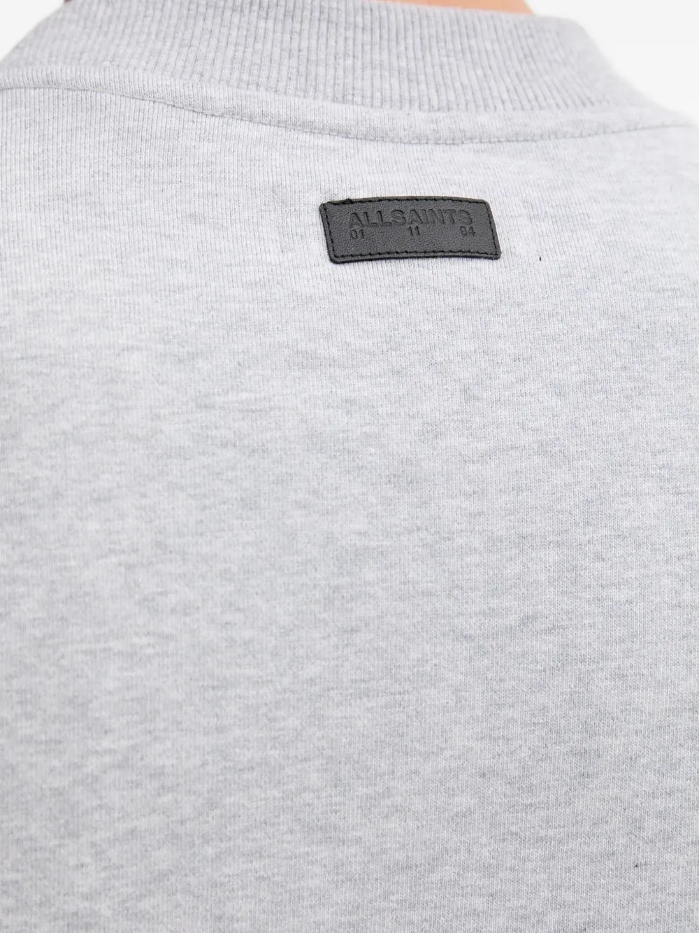 AllSaints Milo sweater met logopatch Grijs