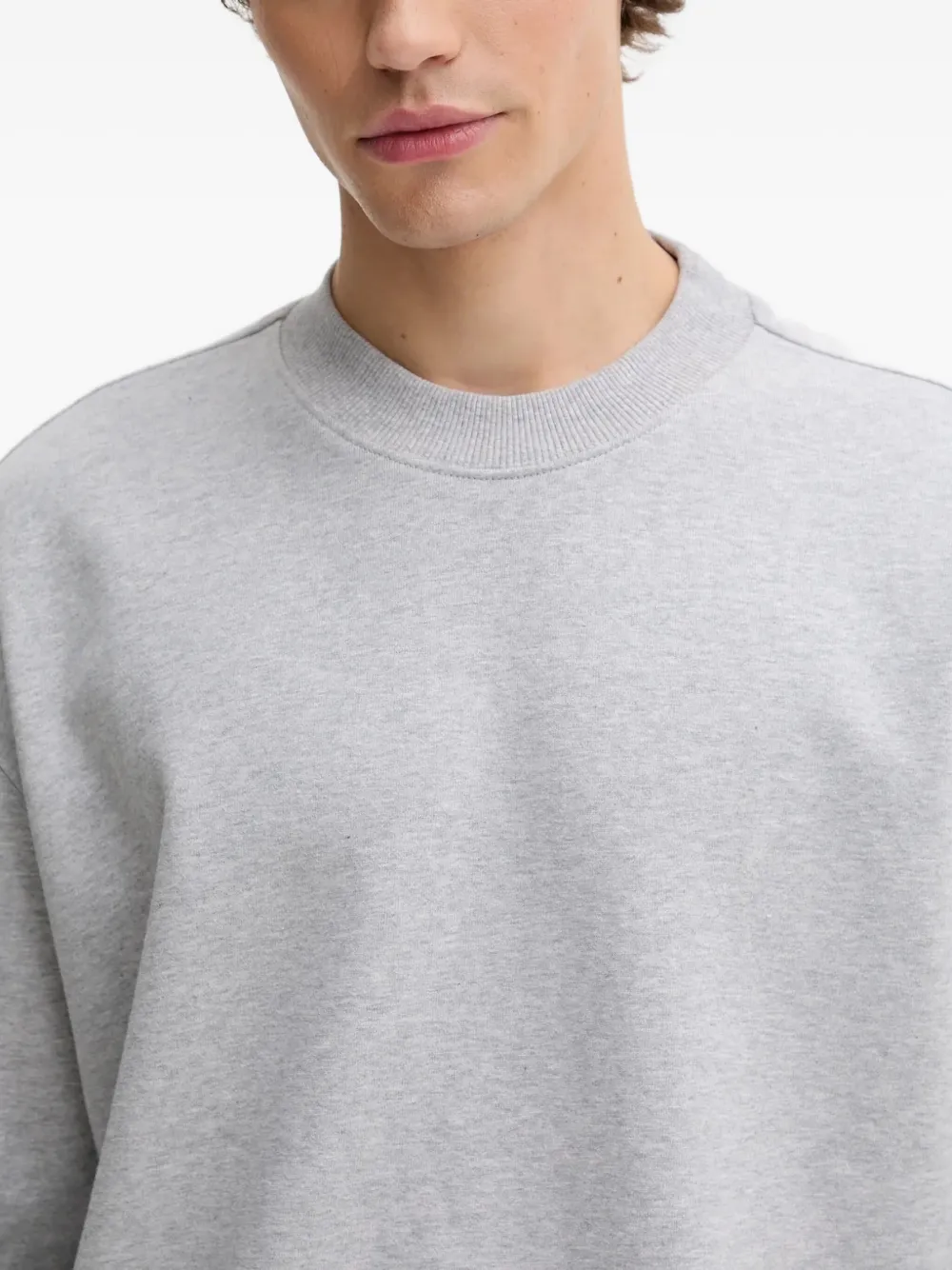 AllSaints Milo sweater met logopatch Grijs