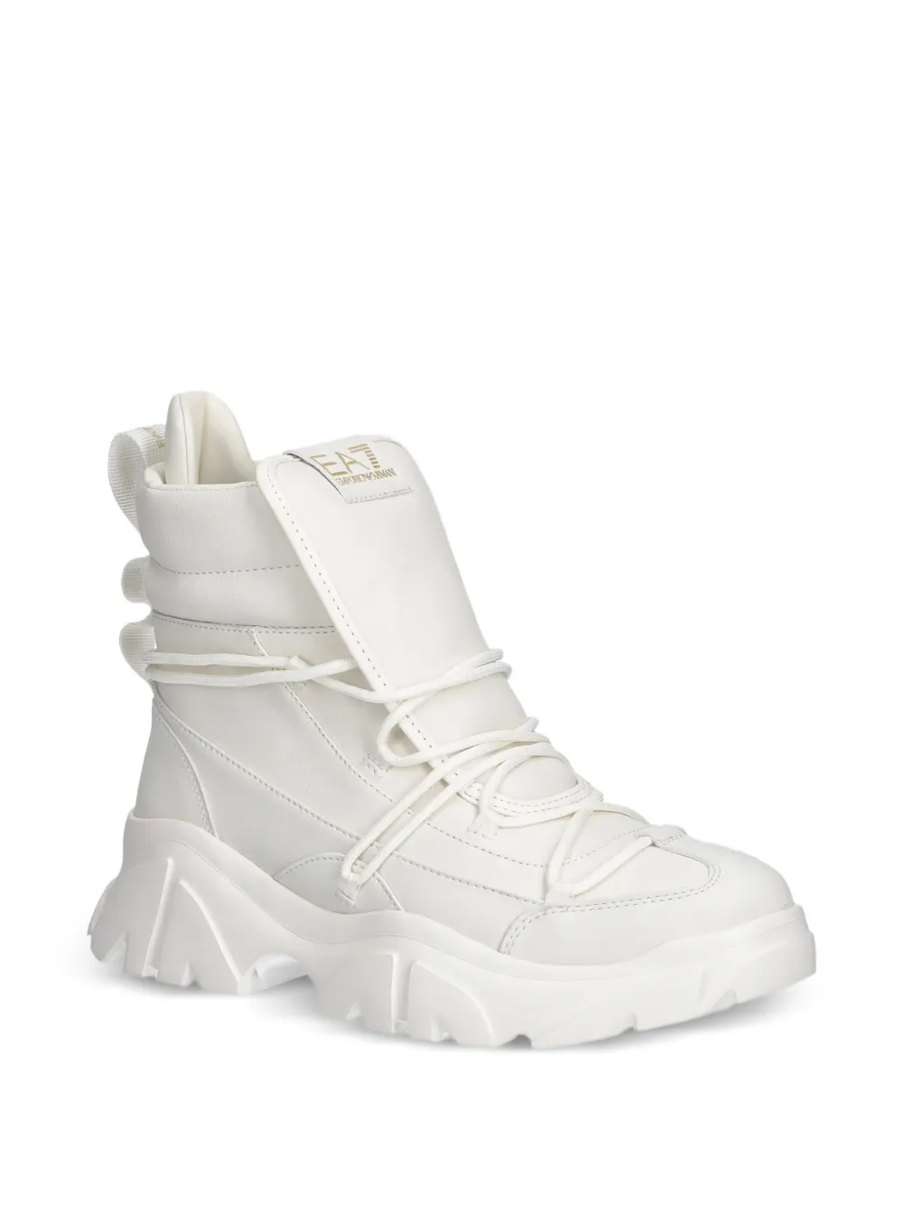 Ea7 Emporio Armani Laarzen met chunky zool Wit