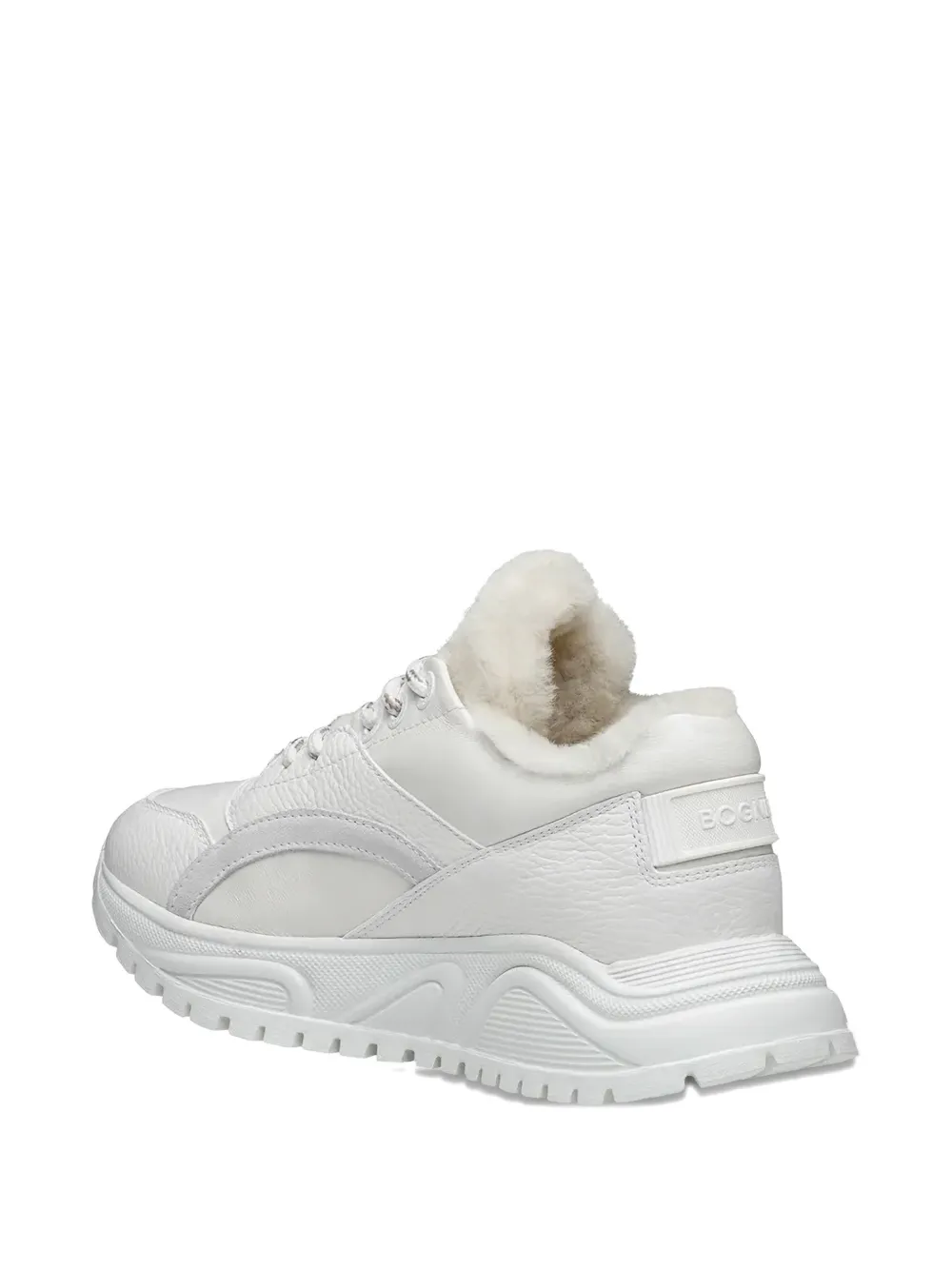 BOGNER shearling panelled sneakers - Wit