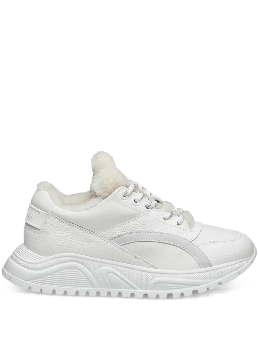 BOGNER shearling panelled sneakers | White | Image 1