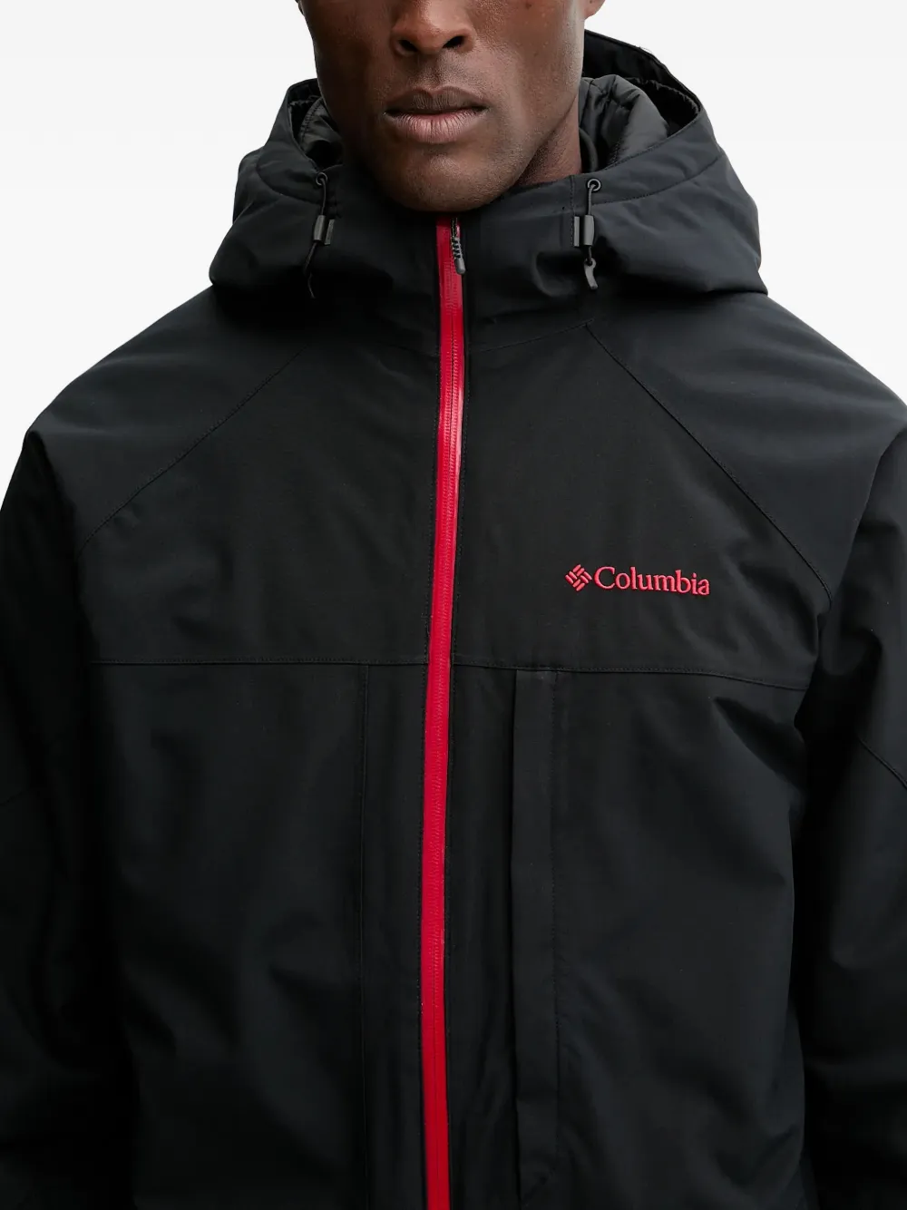 Columbia Ski-jack met capuchon en ritssluiting Zwart