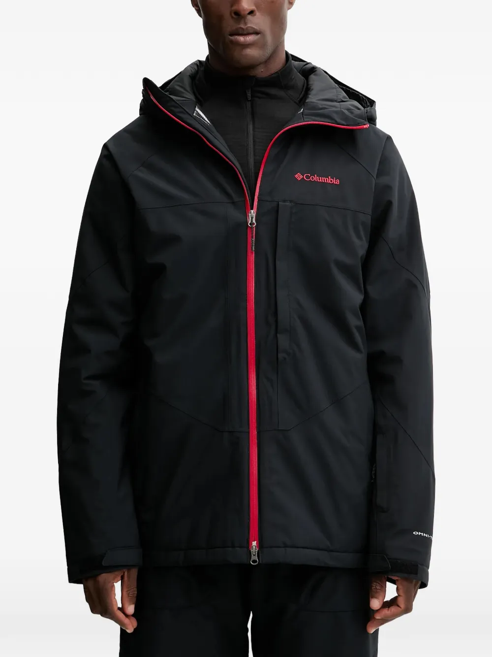 Columbia chamarra para nieve con capucha y cierre | negro | Image 1