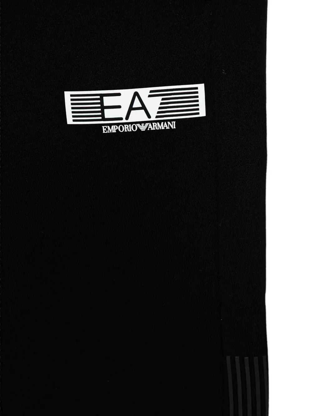 Ea7 Zip Logo Tracksuit Set In Black