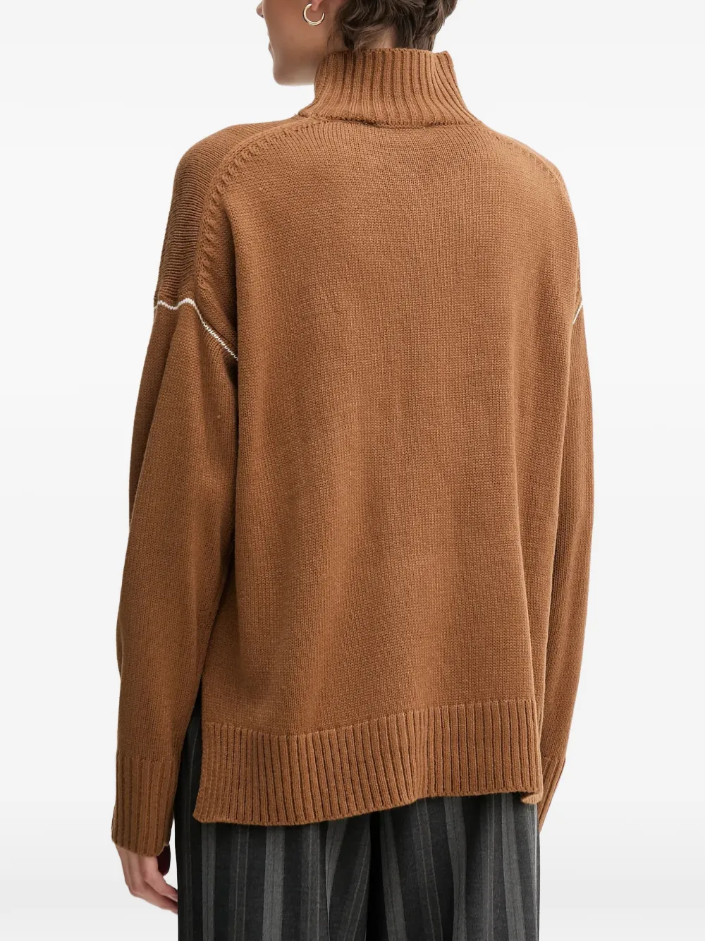 DKNY roll-neck logo sweater Bruin