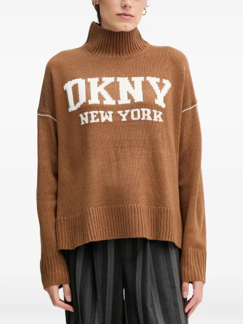 DKNY roll-neck logo sweater
