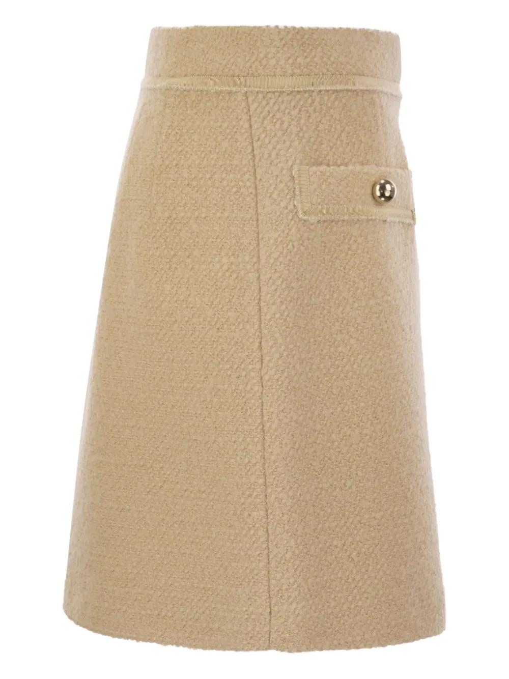  Fay Bouclé Mini Skirt - Neutrals 
