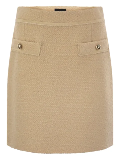 Fay bouclé mini skirt