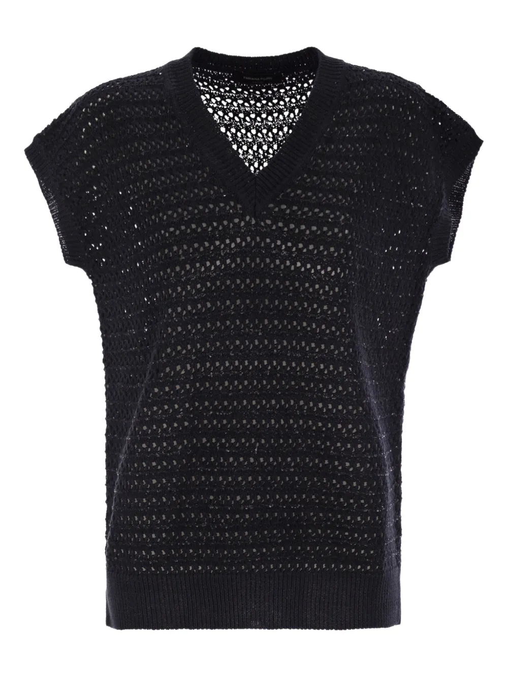 Fabiana Filippi Sequin-embellished Crochet-knit Vest In Multi