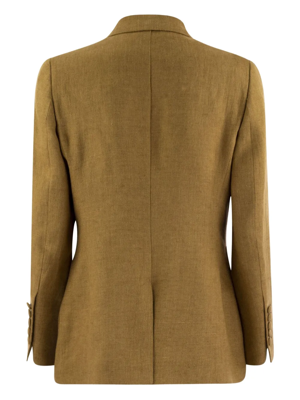 Saulina Assunta Double-breasted Linen Blazer - Brown 