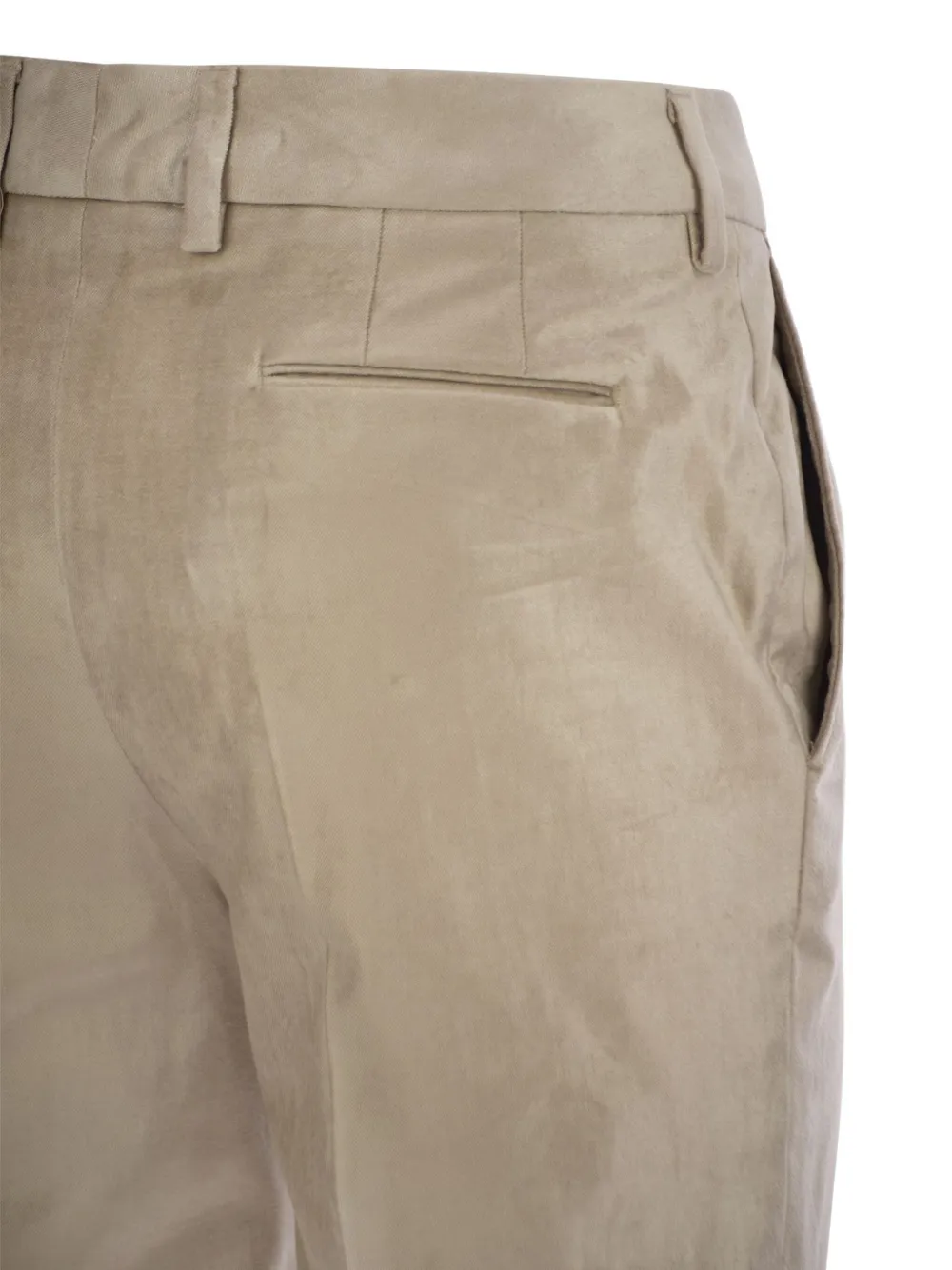 PT Torino Broek met verborgen sluiting Beige