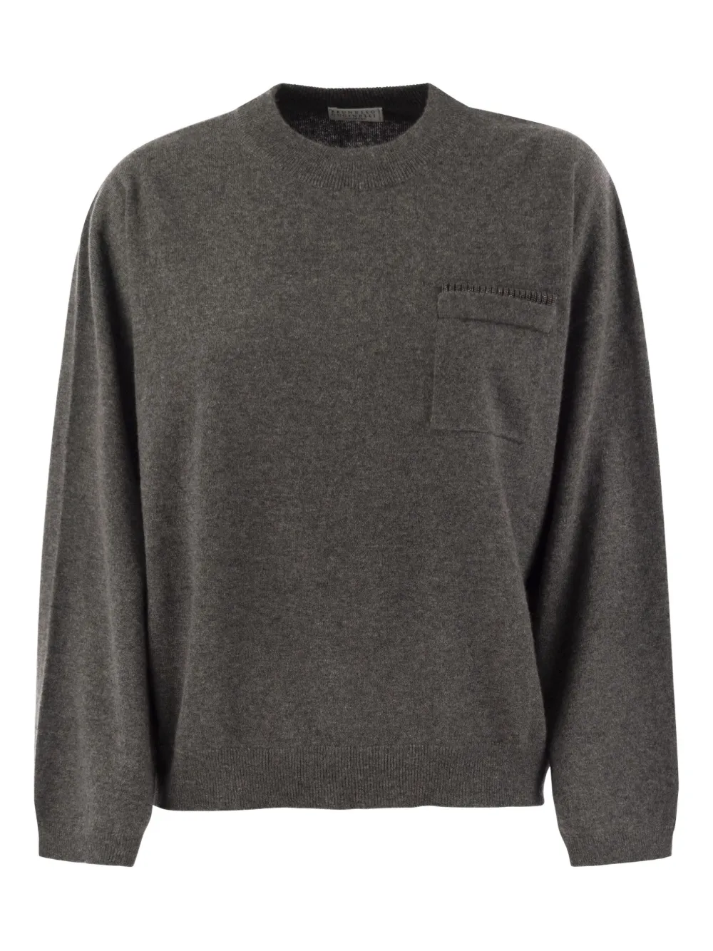 Brunello Cucinelli Pullover mit Taschendetail - Grau