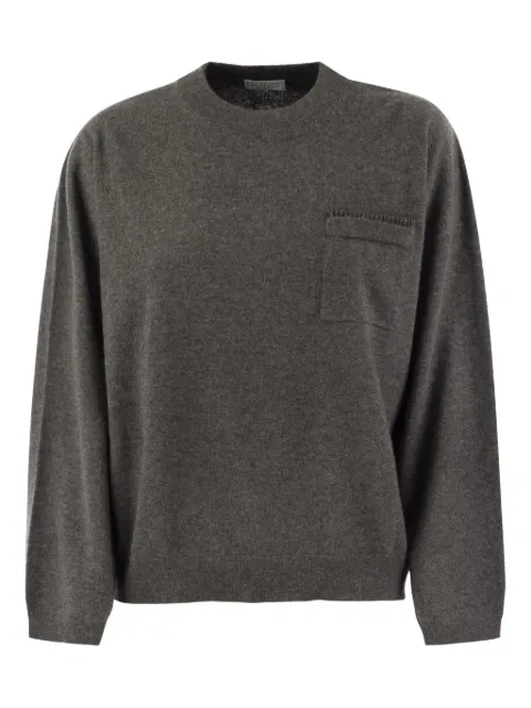 Brunello Cucinelli — pocket-embellished sweater