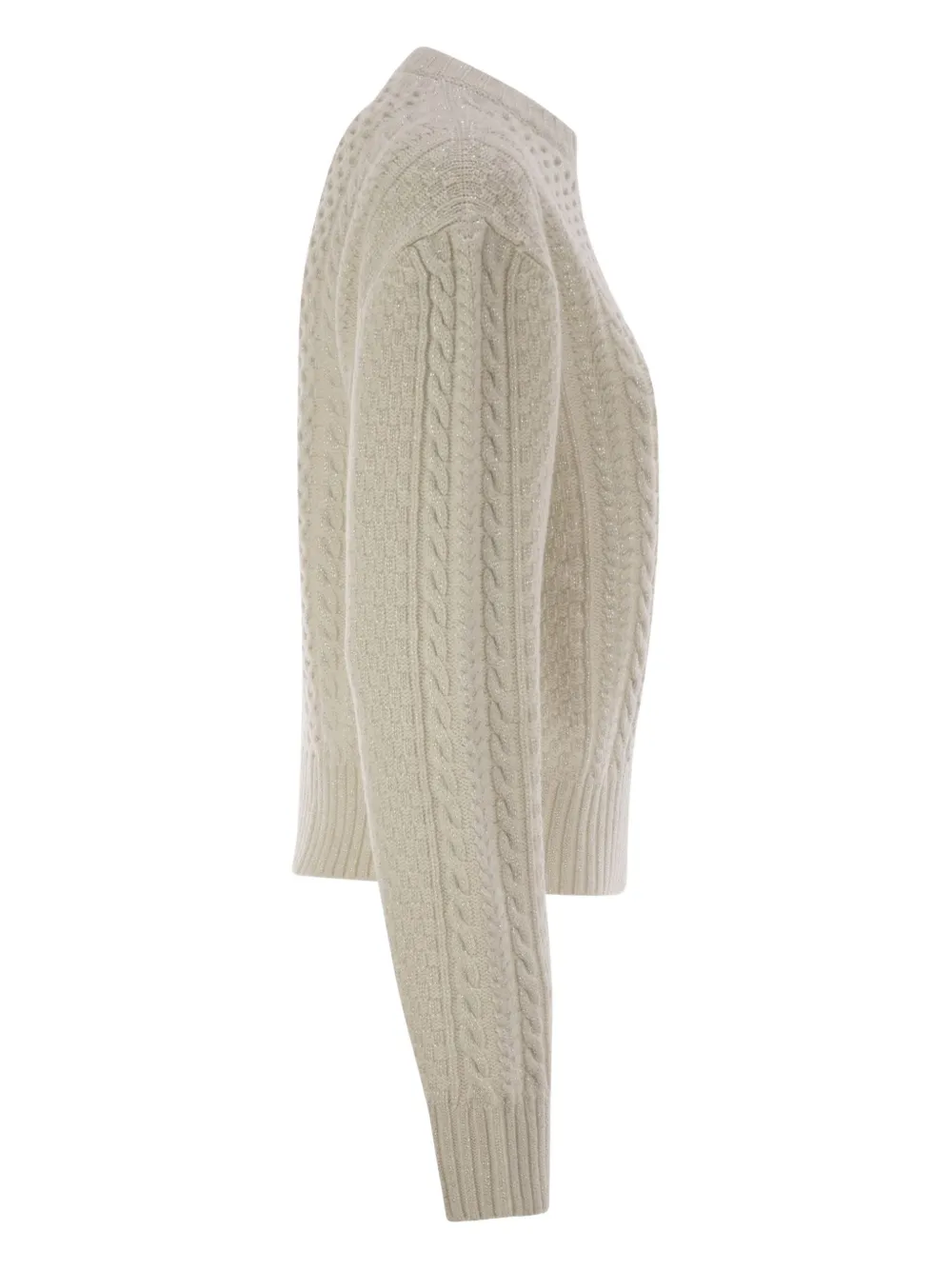 Fabiana Filippi Trui met ronde hals Beige