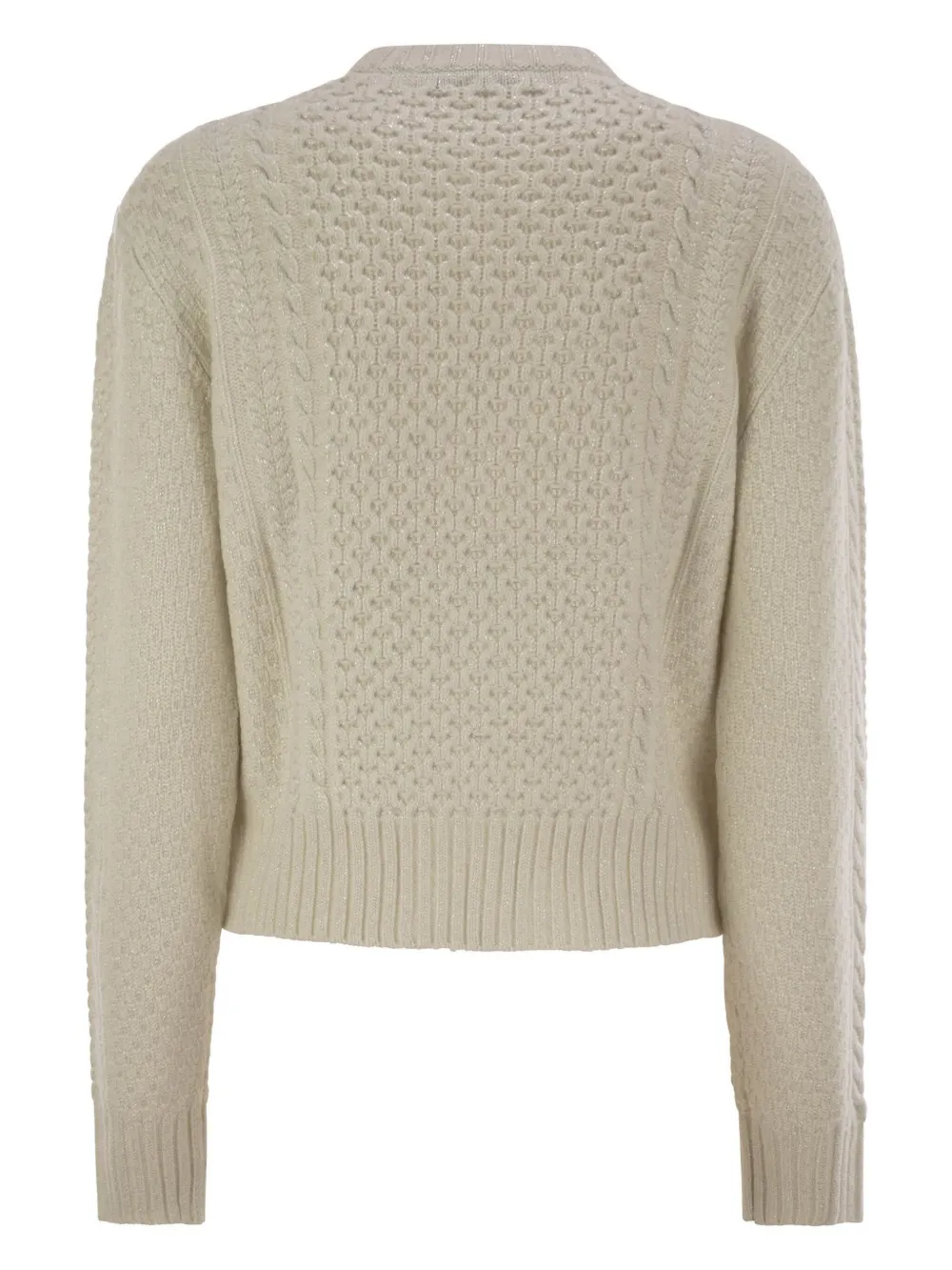 Fabiana Filippi Trui met ronde hals Beige