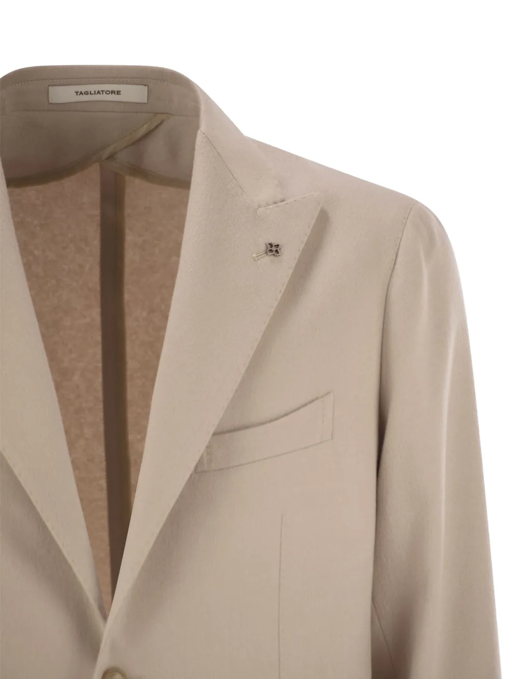 Tagliatore Jack met opgestikte zak en twee knopen Beige