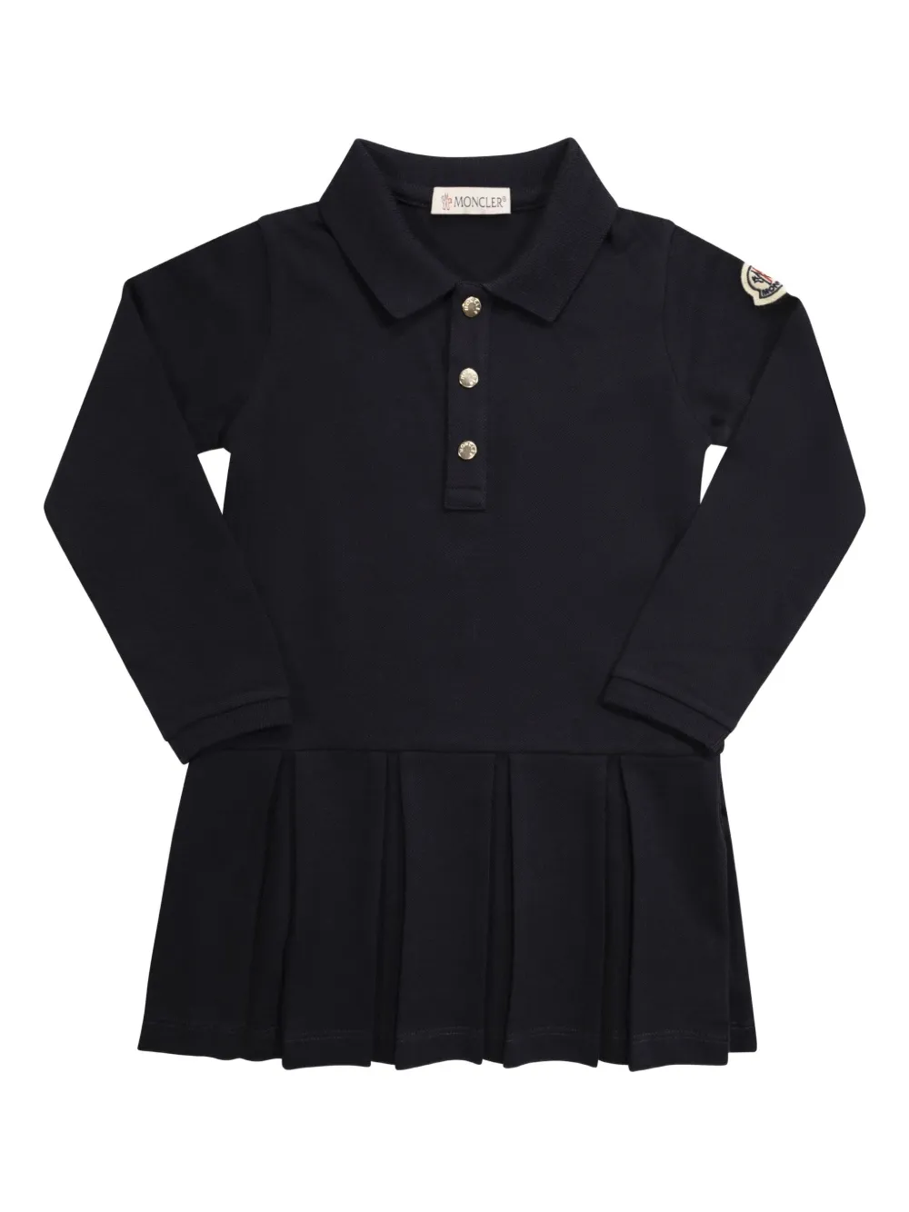 Moncler Enfant Geplooide polojurk Blauw