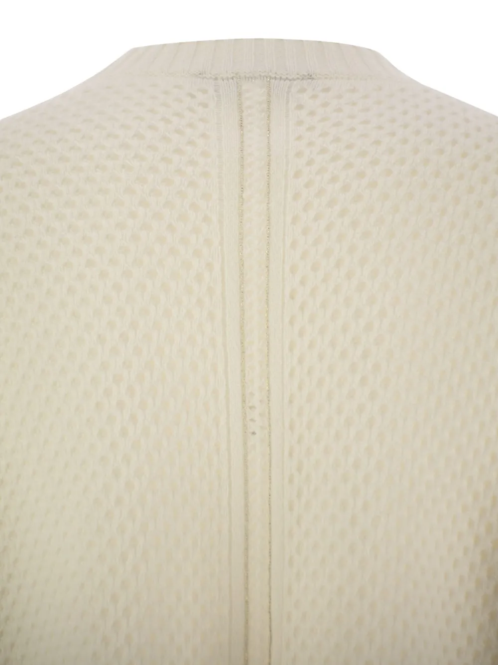 Fabiana Filippi Openwork trui met ronde hals Beige