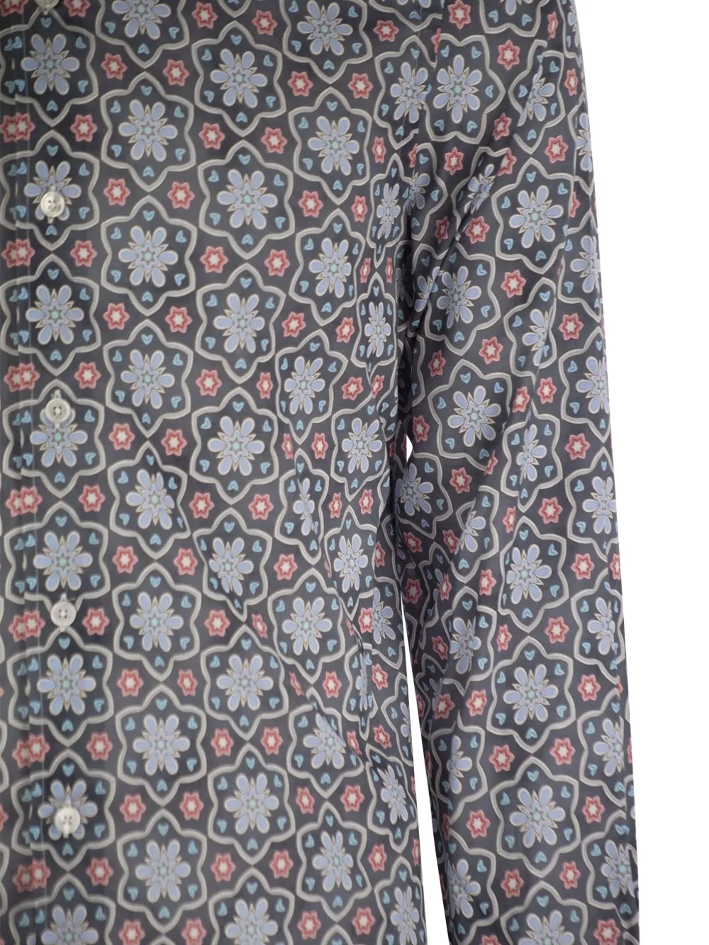 Printed French-Neck Shirt