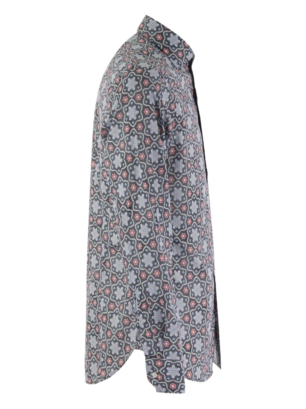 Printed French-Neck Shirt