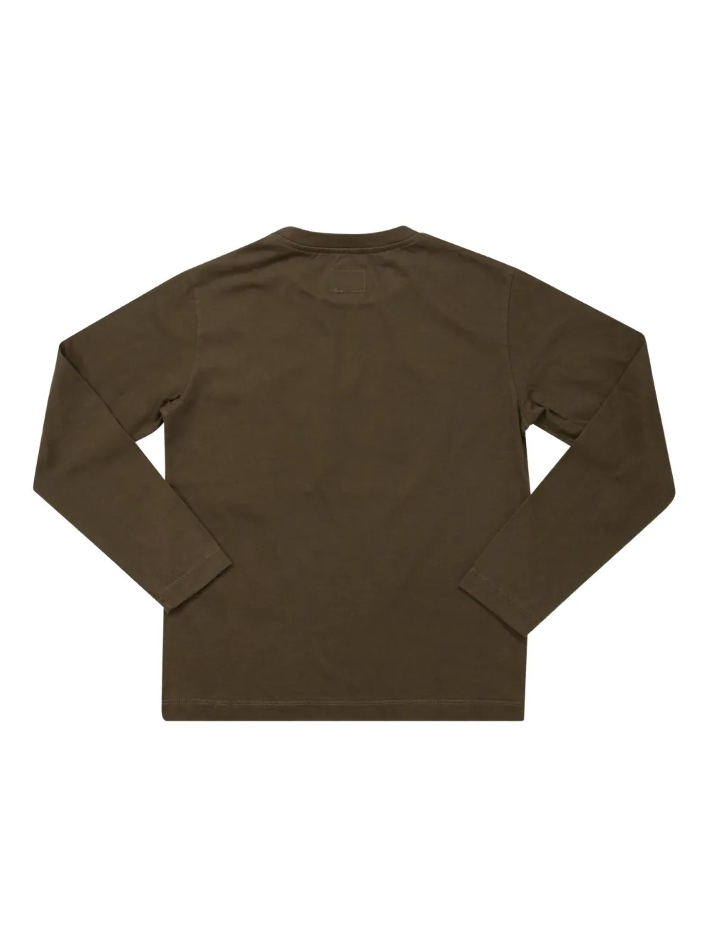 C.p. Company Logo Long-sleeved T-shirt In Brown