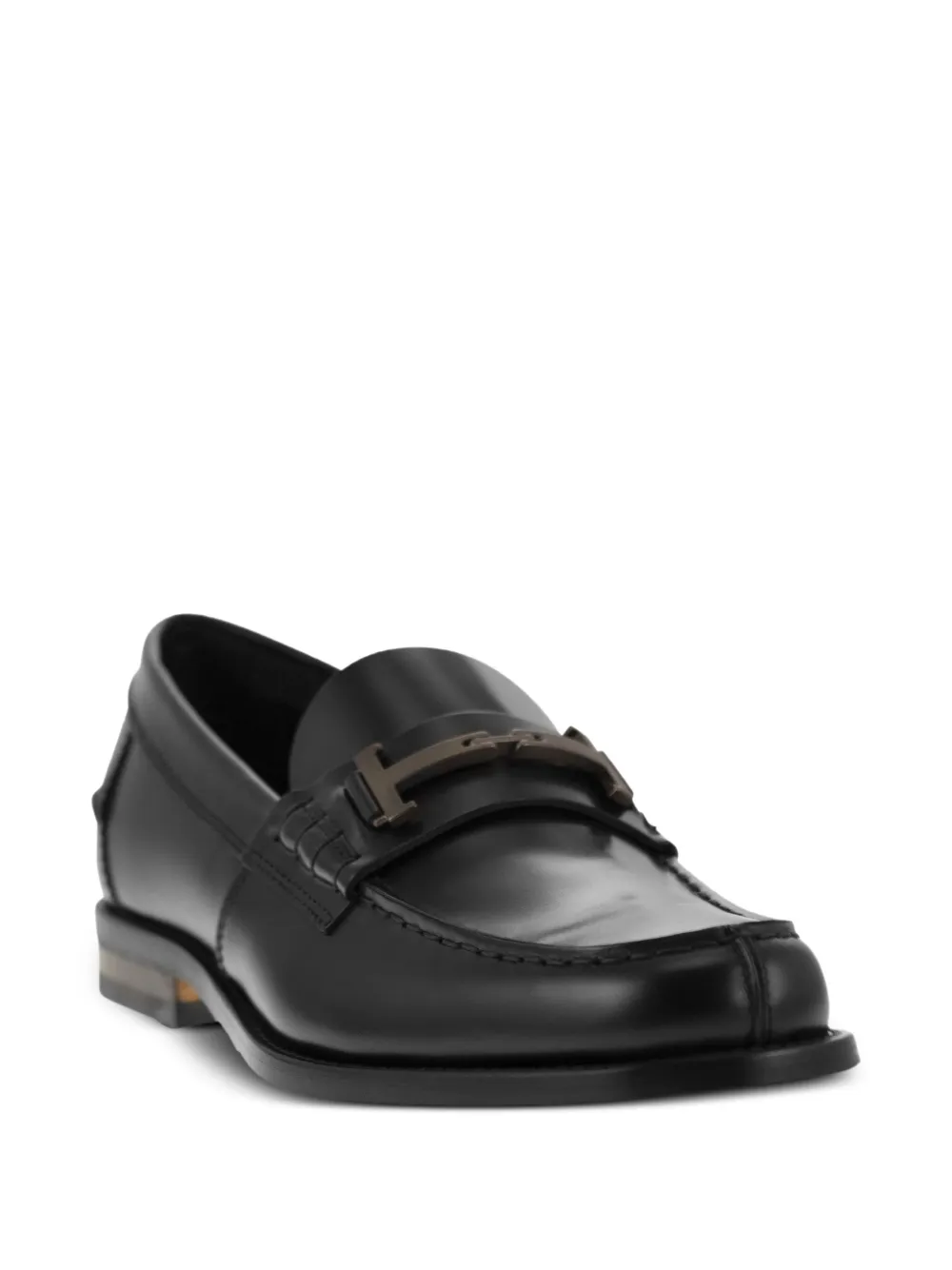 Tod's T Timeless leren loafers Zwart