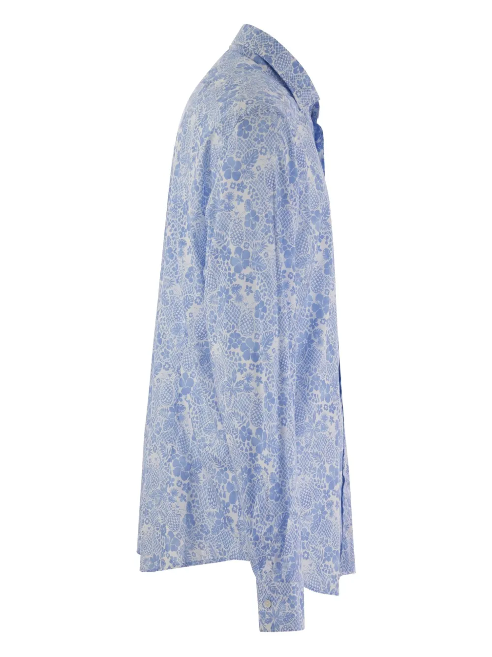  Fedeli Camicia A Fiori - Blu 
