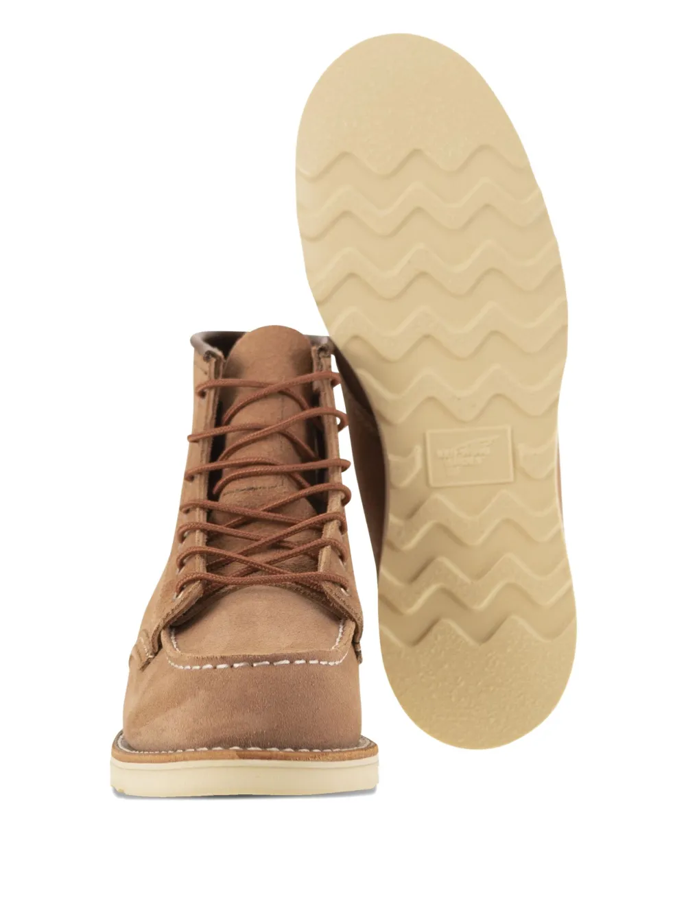 Red Wing Shoes Classic Moc Leather Ankle Boots In Brown