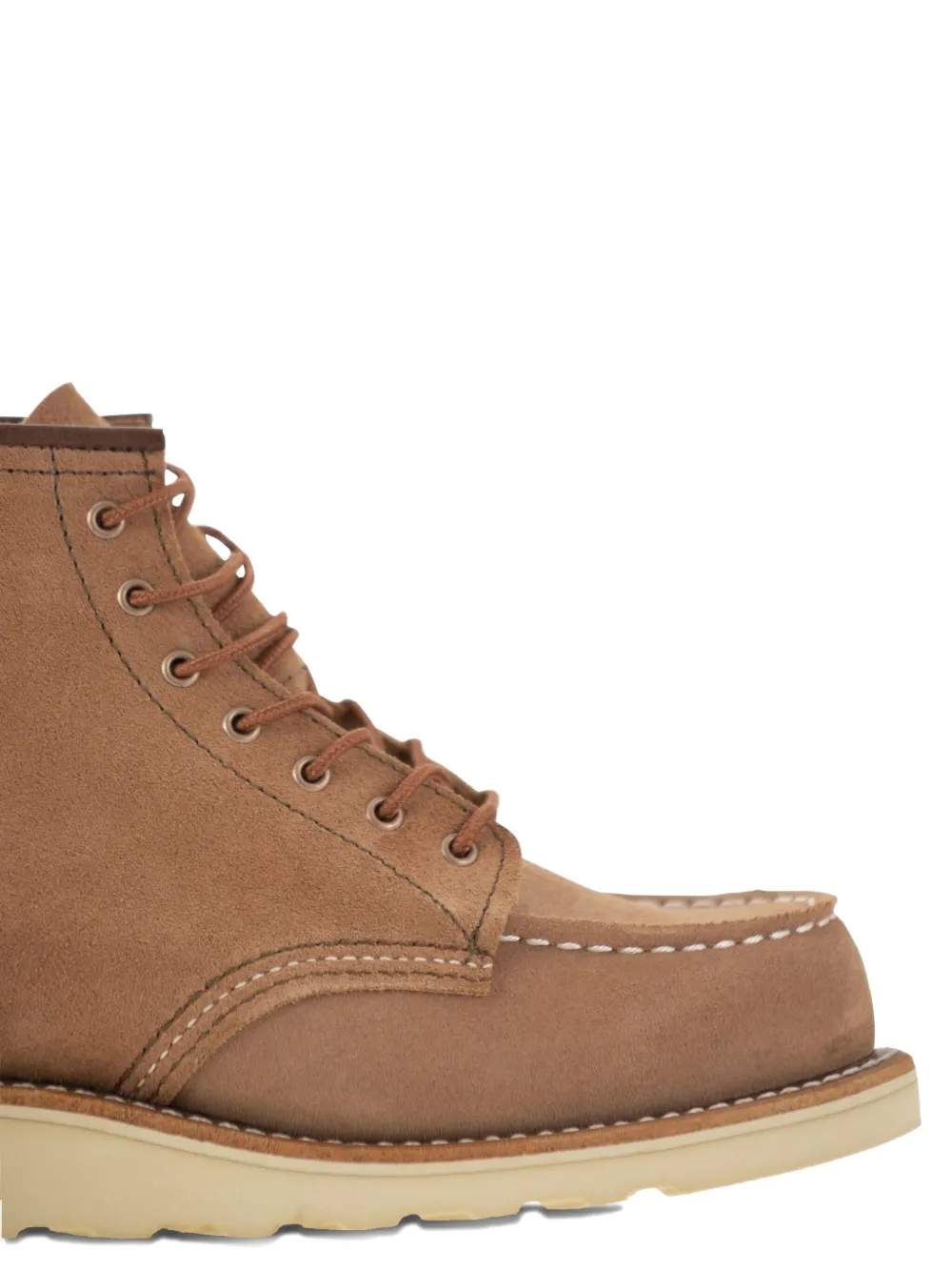 Red Wing Shoes Classic Moc Leather Ankle Boots In Brown