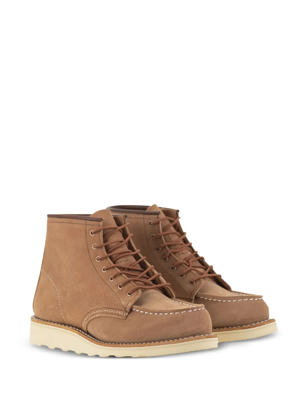 Red Wing Shoes Classic Moc Leather Ankle Boots In Brown