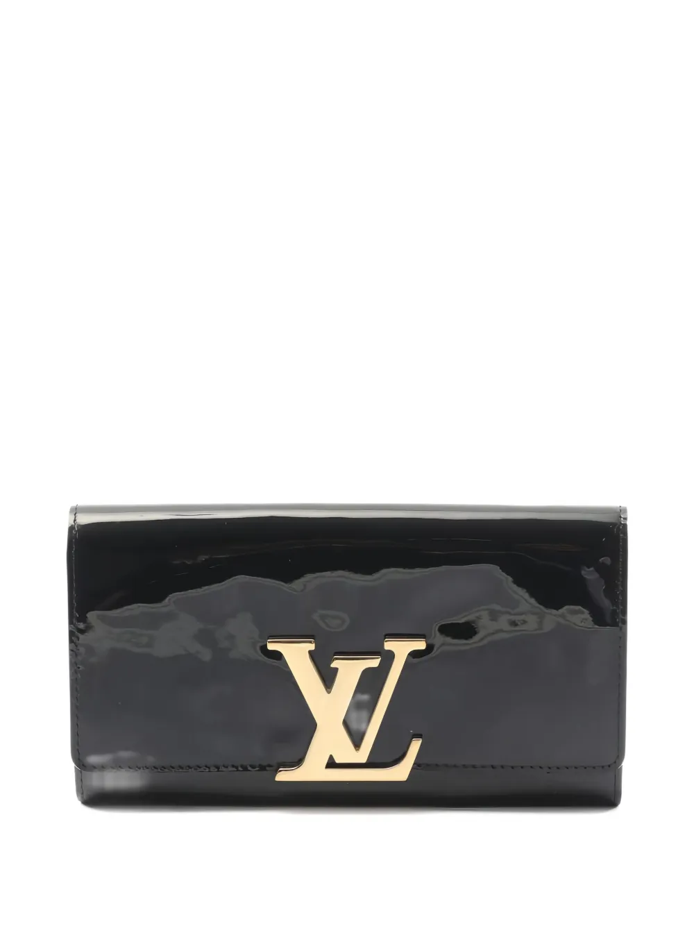 Louis Vuitton Pre-Owned 2010s ルイーズ ヴェルニ 二つ折り財布 - ブラック Louis Vuitton Pre-Owned 2010s ルイーズ ヴェルニ 二つ折り財布 - ブラック