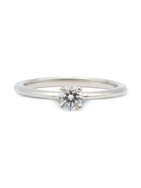 Tiffany & Co Eyewear 10s platinum Solitaire diamond ring