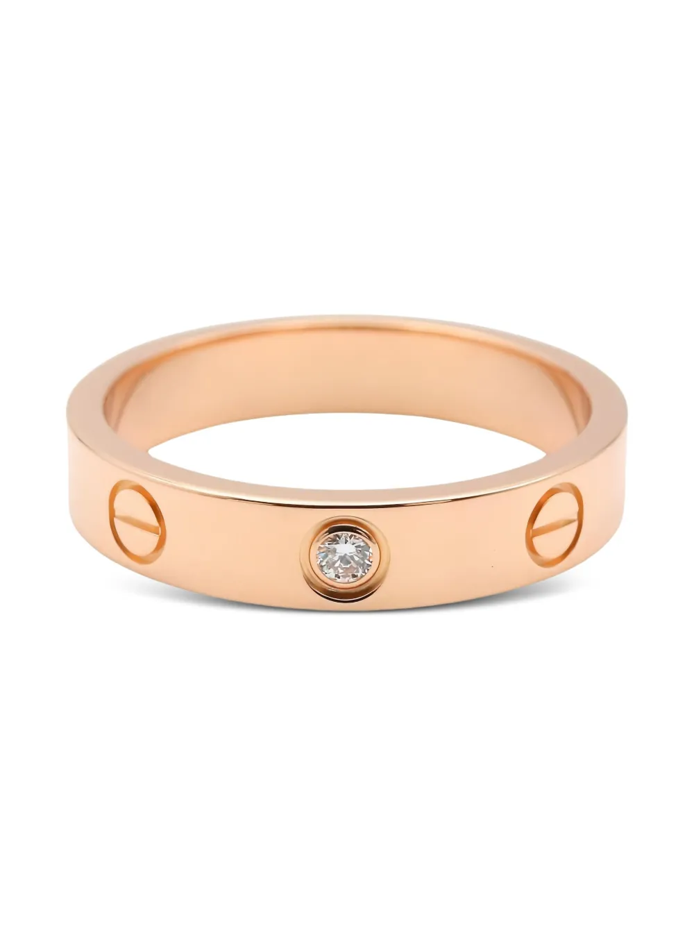 Cartier 2010s ラブ ダイヤモンド リング 18Kローズゴールド - ピンク