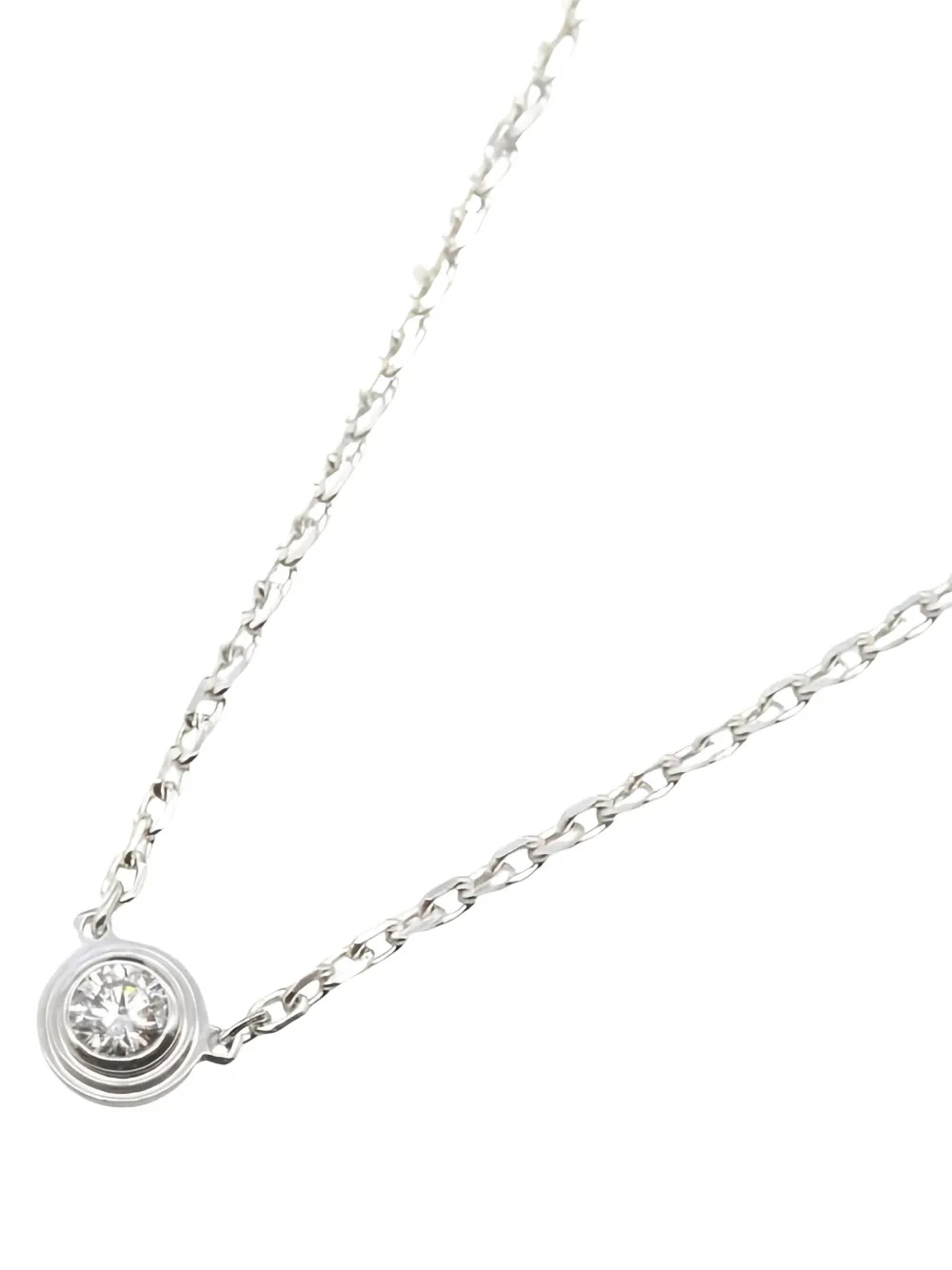 Cartier 18K white gold D'Amour XS diamond necklace - Argento