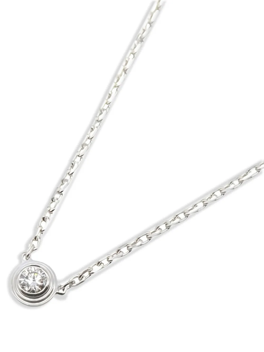 Cartier 18K white gold D'Amour XS diamond necklace - Argento