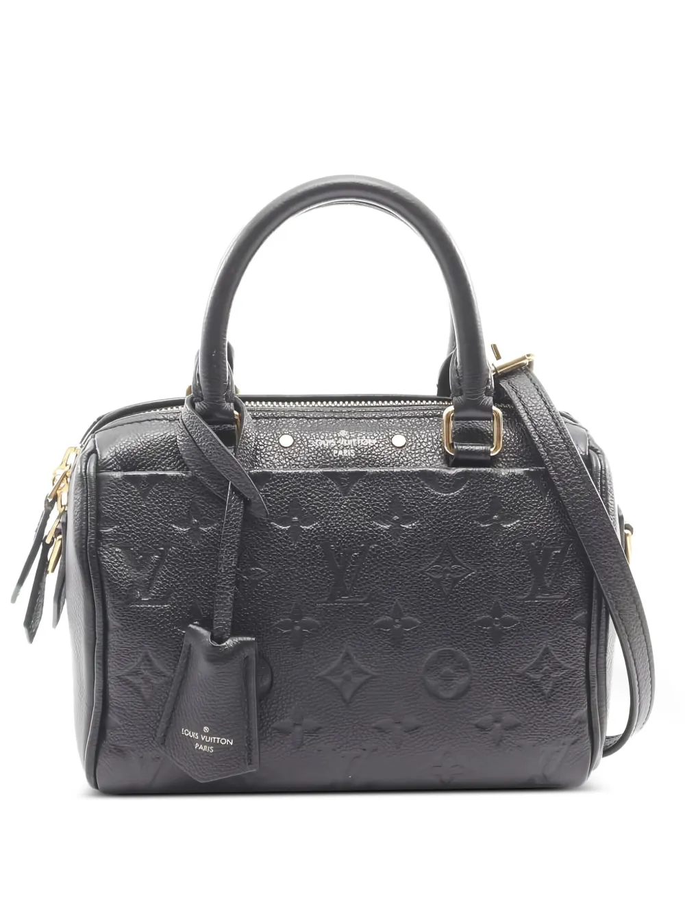 Louis Vuitton Pre-Owned 2017 スピーディ バンドリエール 20 モノグラム ハンドバッグ - ブラック Louis Vuitton Pre-Owned 2017 スピーディ バンドリエール 20 モノグラム ハンドバッグ - ブラック