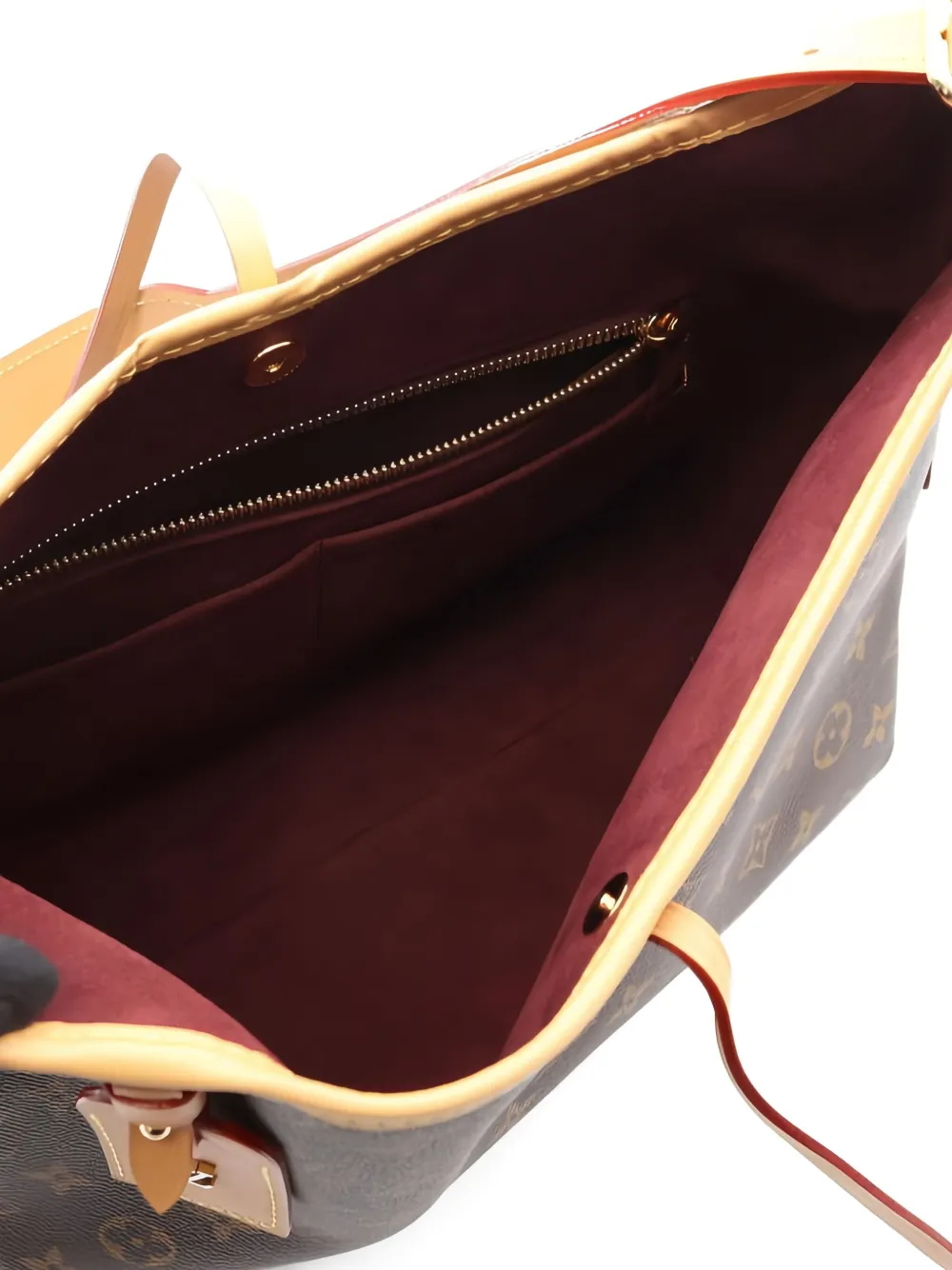 LOUIS VUITTON Pre-owned 2010s Carryall Mm Monogram Canvas Shoulder Bag In Brown