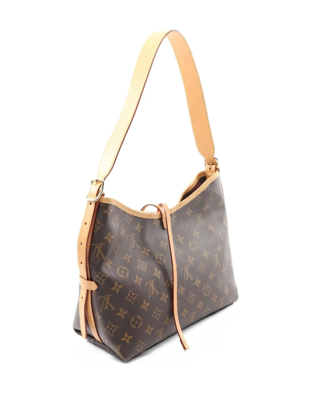 LOUIS VUITTON Pre-owned 2010s Carryall Mm Monogram Canvas Shoulder Bag In Brown