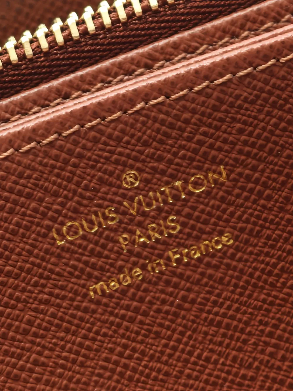 LOUIS VUITTON Pre-owned 2021 Monogram-pattern Zipped Wallet In Brown