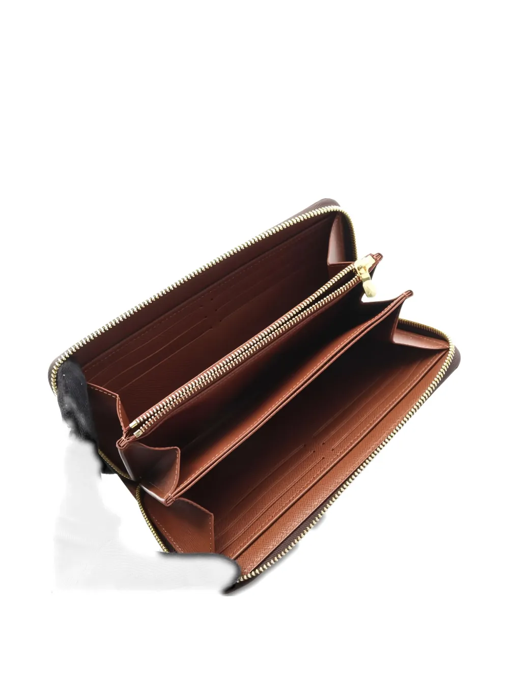 LOUIS VUITTON Pre-owned 2021 Monogram-pattern Zipped Wallet In Brown