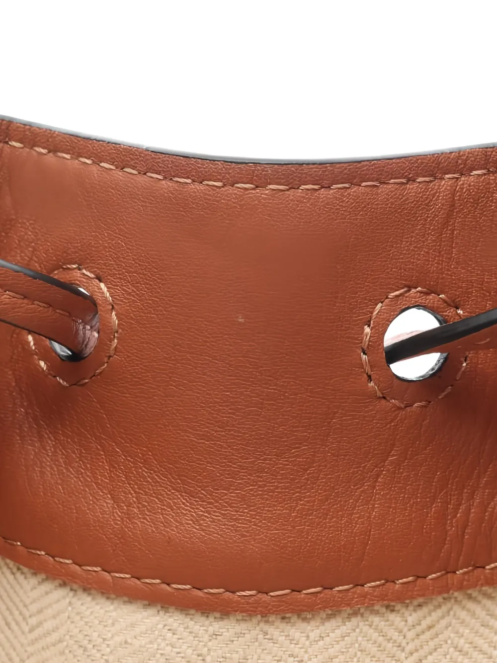 LOEWE Pre-owned 2010s Mini Hammock Leather Tote Bag In Brown