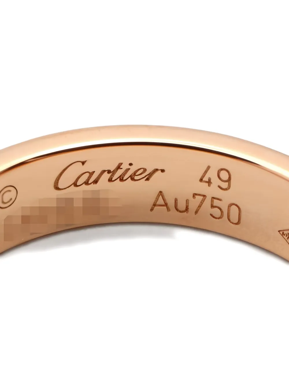 Pre-owned Cartier 2010s 18k Rose Gold Love Diamond Ring In Pink