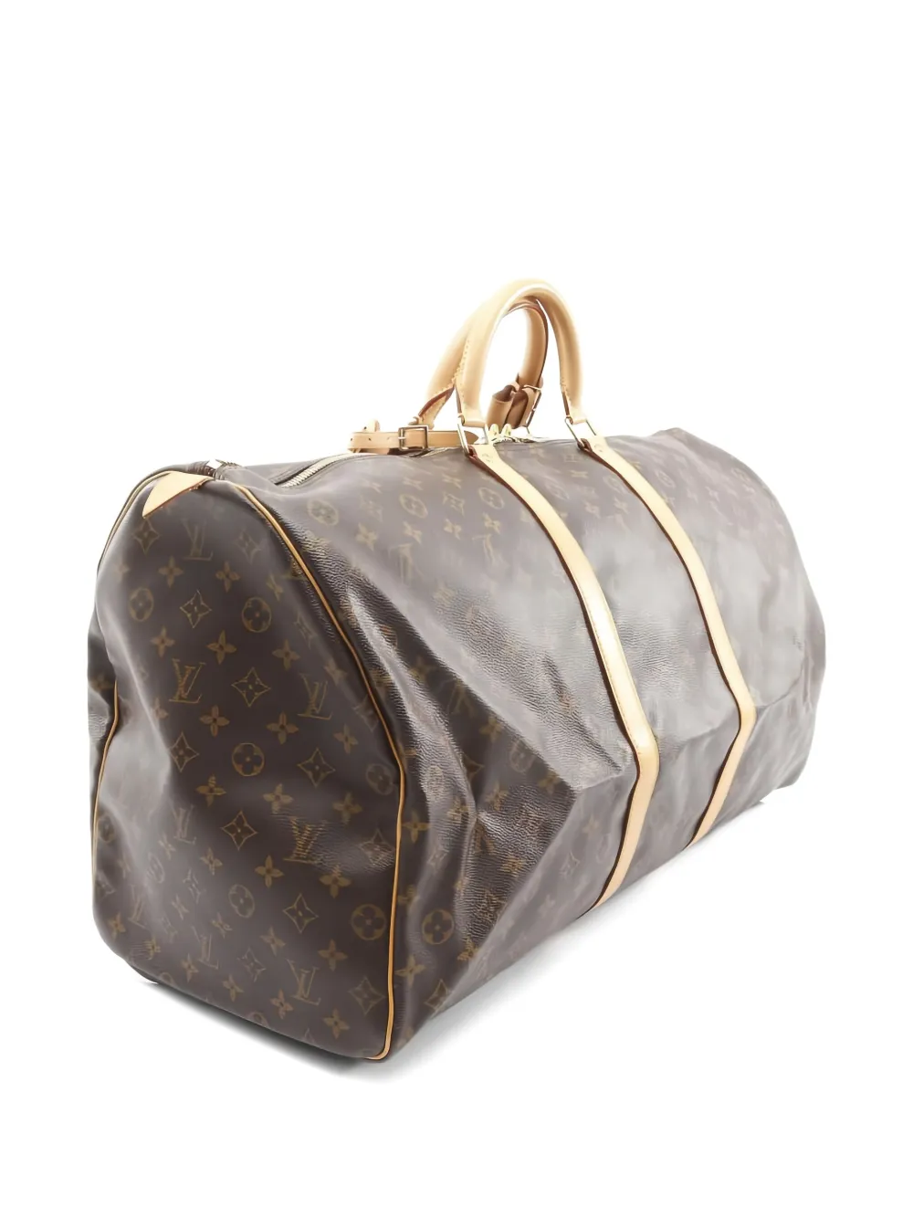 LOUIS VUITTON Pre-owned 1999 Keepall 60 Monogram Boston Bag In Brown