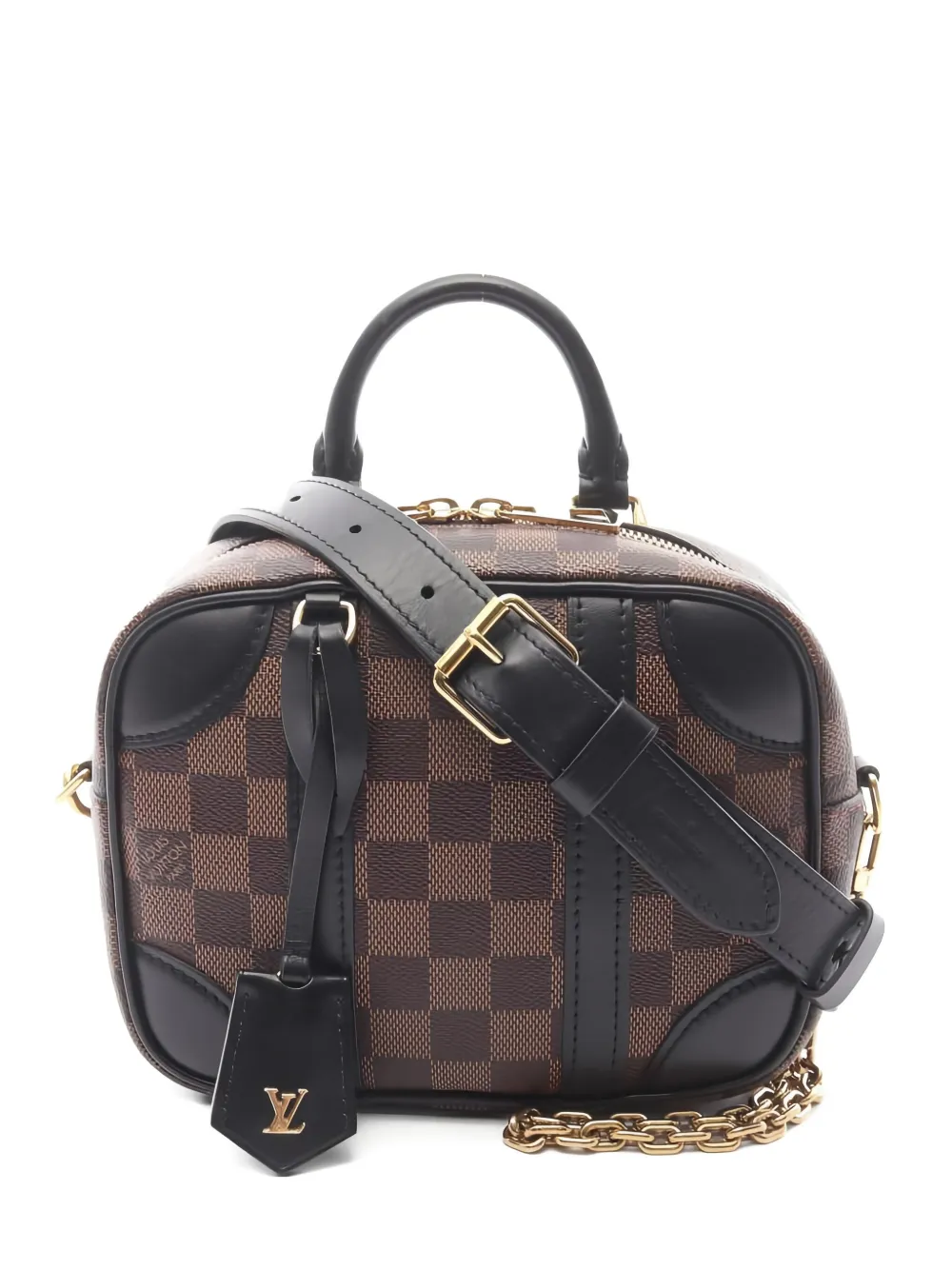 Louis Vuitton Pre-Owned 2021 ヴァリゼット スープル BB ダミエ エベヌ ハンドバッグ - ブラウン Louis Vuitton Pre-Owned 2021 ヴァリゼット スープル BB ダミエ エベヌ ハンドバッグ - ブラウン