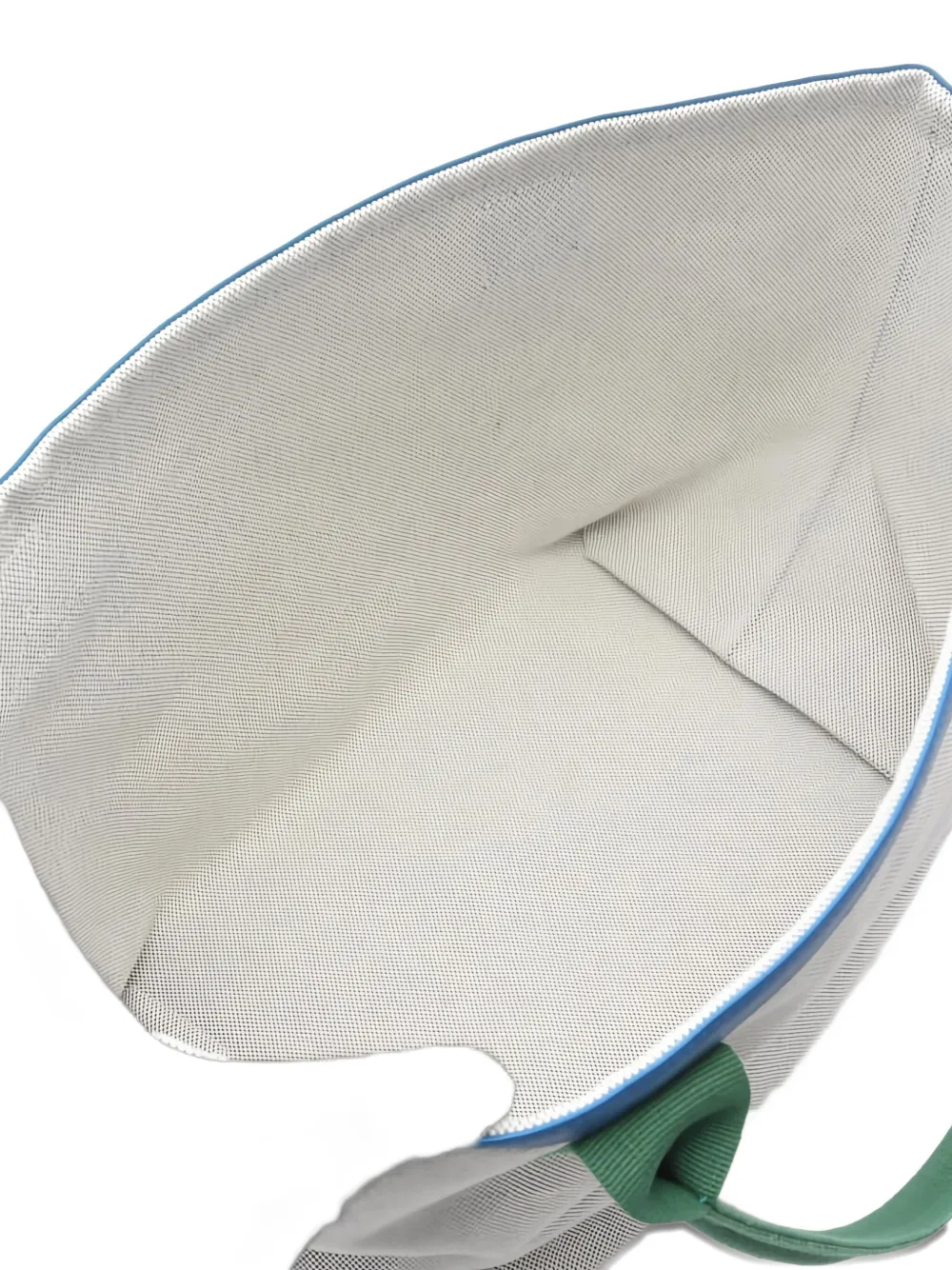 Pre-owned Hermes 2010s Ash Soukabas Leather-trim Tote Bag In Gray