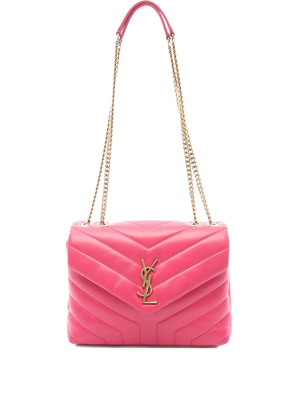 SAINT LAURENT Pre-owned 2000s Small Lulu Leather Shoulder Bag In Pink